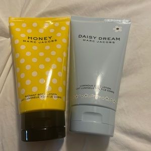 Marc jacobs body lotion set 5 oz ea